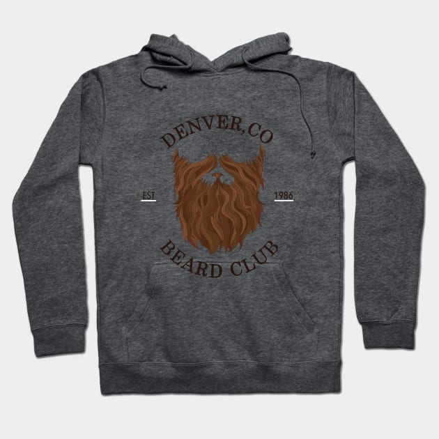 Denver Beard Club Est 1986 Hoodie by gypsyjoshua